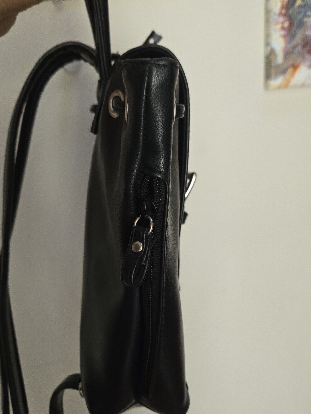 Leather Mini Backpack - Picture 4 of 6